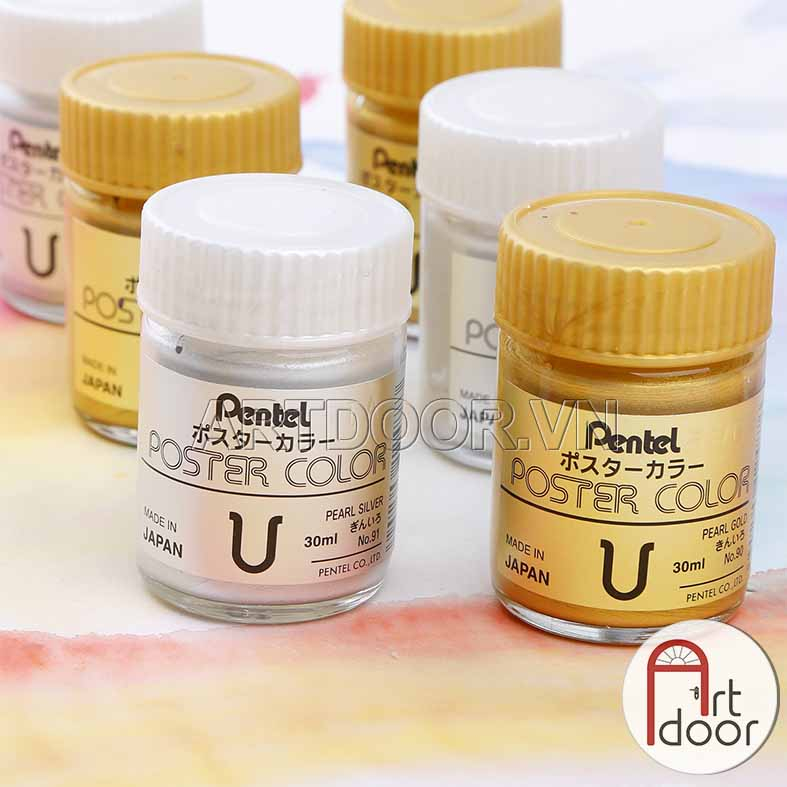 Màu vẽ Poster PENTEL Postercolor hũ lẻ 30ml