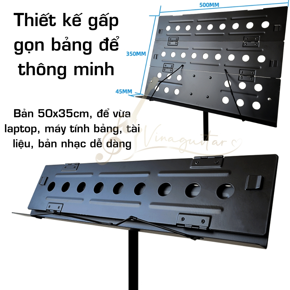 Giá nhạc trưởng nhạc cụ- giá để tài liệu ipad máy tính thuyết trình