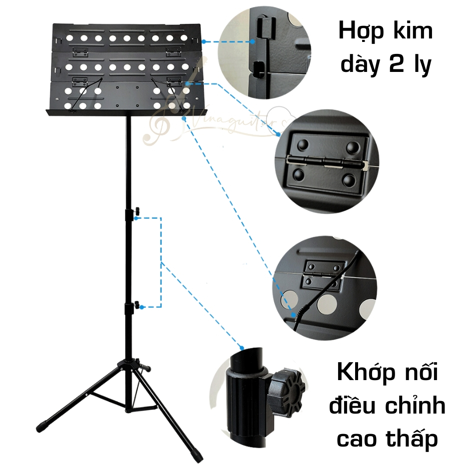 Giá nhạc trưởng nhạc cụ- giá để tài liệu ipad máy tính thuyết trình