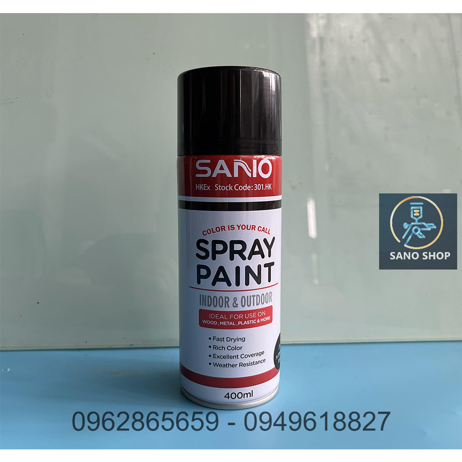 Sơn đen chống cháy chịu nhiệt 600 độ hay 1200F Sano shop