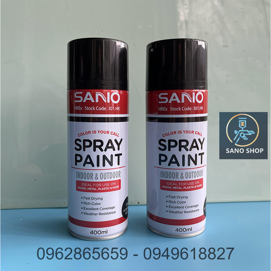 Sơn đen chống cháy chịu nhiệt 600 độ hay 1200F Sano shop