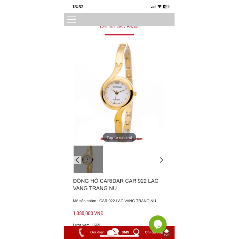 Pass đồng hồ caridar