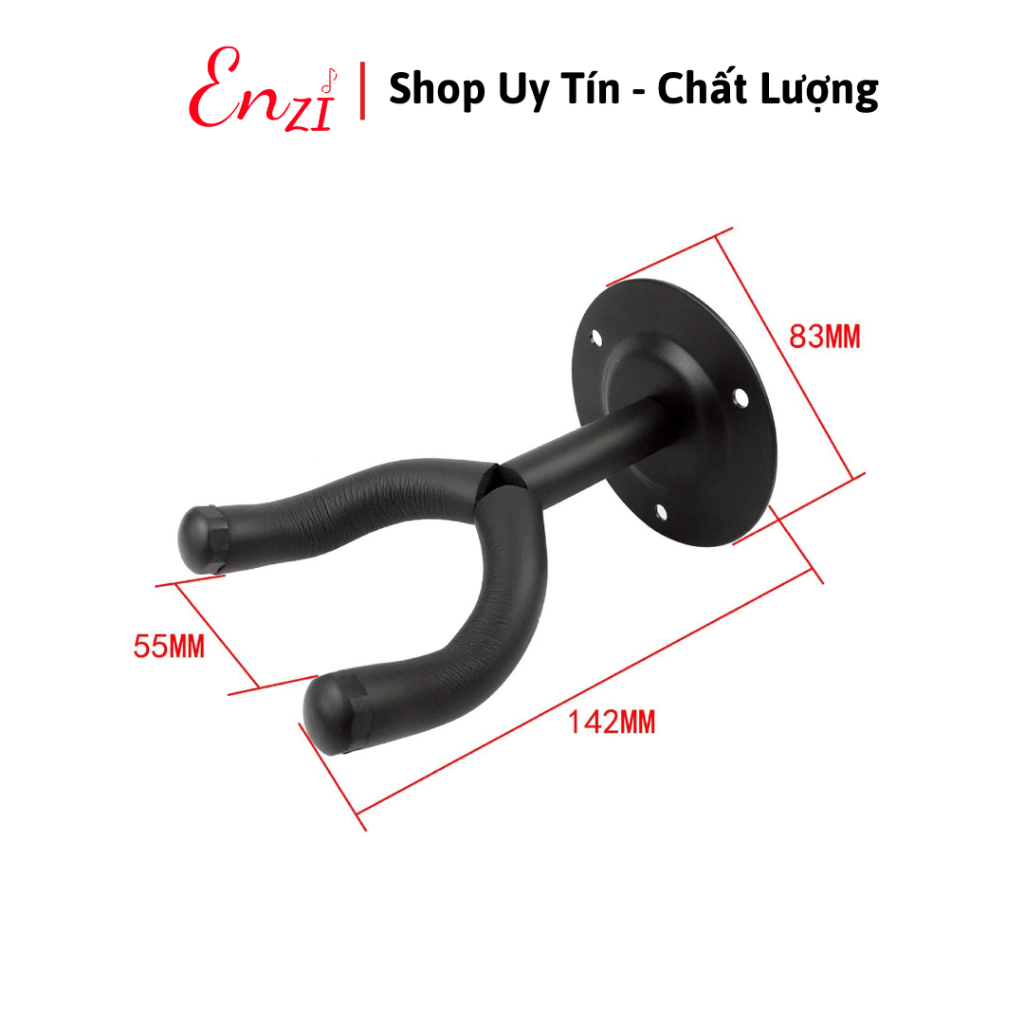 Móc treo đàn guitar, giá treo đàn guitar ukulele ghita điện acoustic classic nhỏ gọn chất lượng Enzi