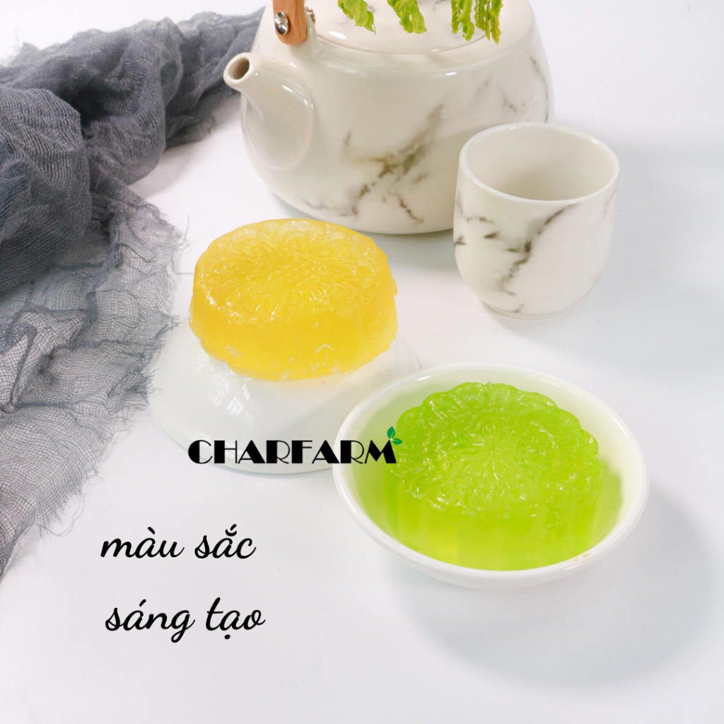 Set bột Trong veo làm bánh Charfarm 10 bánh Handmade