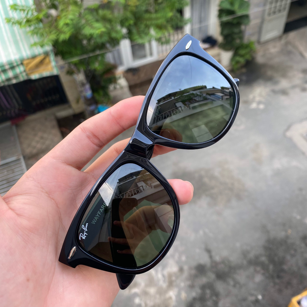 Kính RayBan 2hand , Tròng Rau Muống Cực Hiếm , Bất chấp nắng ban ngày và tối ban đêm