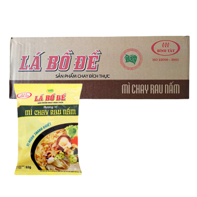 Date mới - Mì chay, chay chua cay, chay rau nấm Lá Bồ Đề
