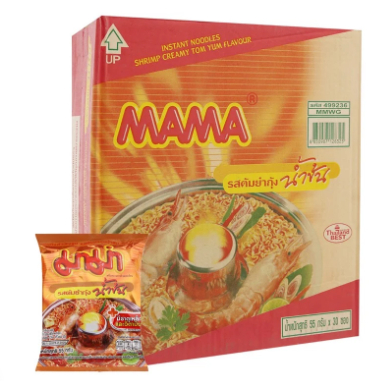 Thùng 30 gói Mì Tôm Yum Sốt Kem MaMa Gói 55G - HSD đến 9/2024