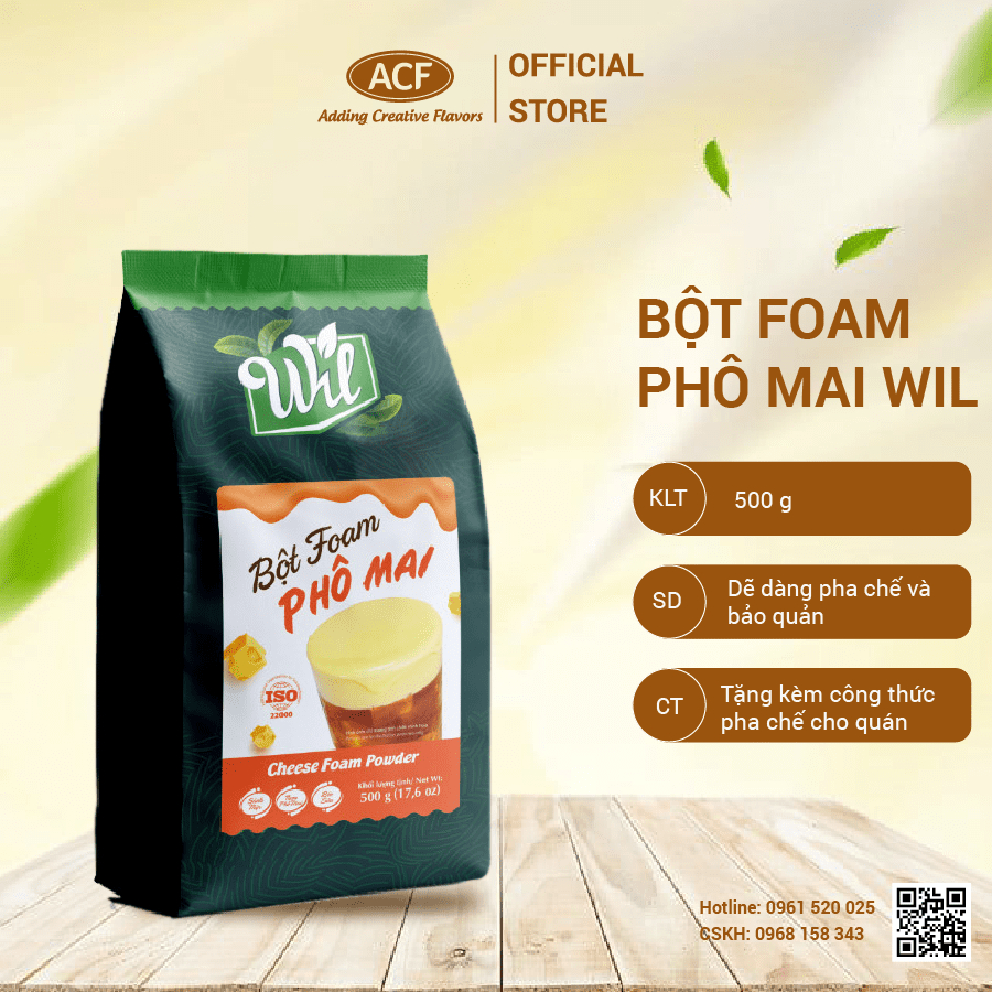 Bột Milk Foam Phô Mai Wil - Túi 500g - Machiato