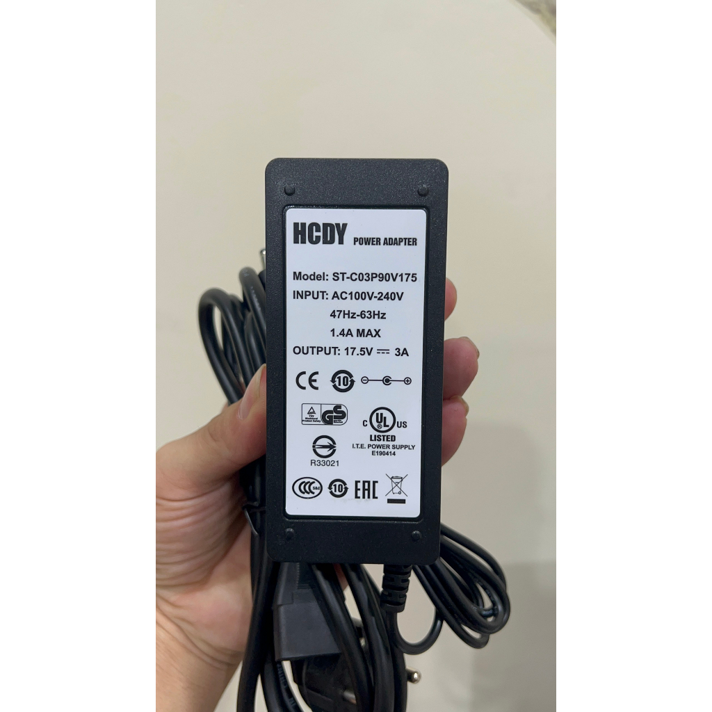 Adapter nguồn 17.5v 3a HCDY cao cấp cảo hành 12 tháng