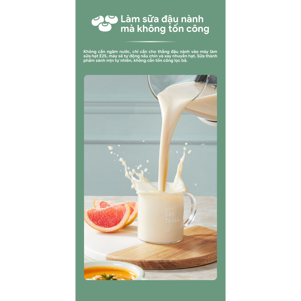 Máy làm sữa hạt và xay nấu đa năng SEKA CATA - DY602 tiện lợi dễ sử dụng - Bảo hành chính hãng