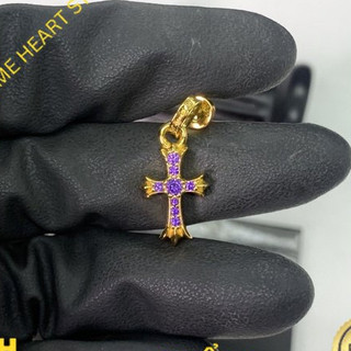 Bông tai Chrome Heart Cross vang 22K fullbox túi - Chrome Heart Store