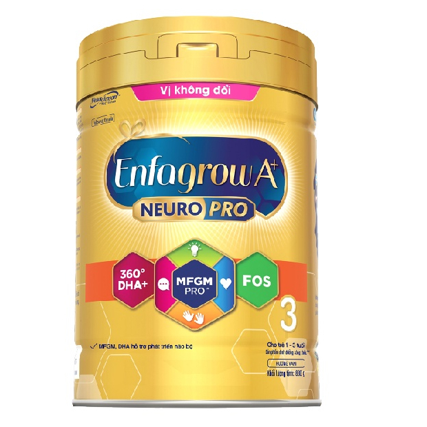 Sữa bột Enfagrow A+ 3 MFGM Pro 830g Vi Khong Doi