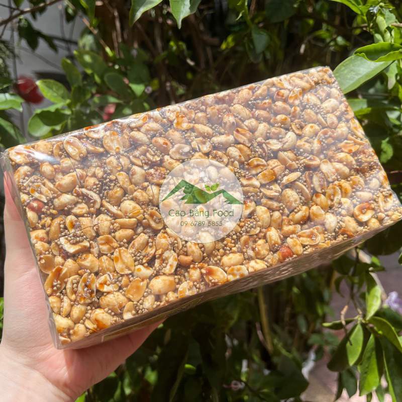 Khẩu Sli Cao Bằng Food (bỏng gạo có lạc) thơm ngon, giòn bùi, ngọt thanh, lạ miệng