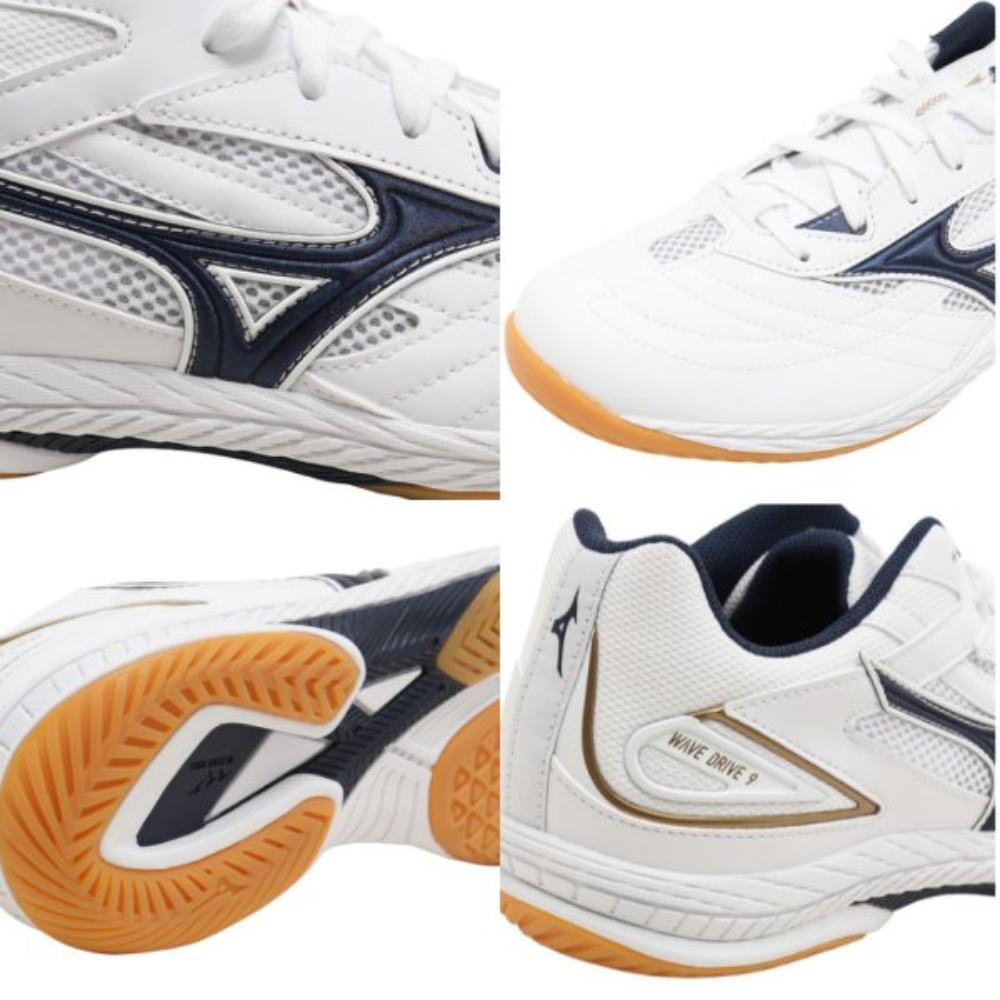 Giày bóng bàn Mizuno Wave Drive 9 chính hãng, bám sân chống trơn trượt, upper da mềm mại, giảm chấn hiệu quả