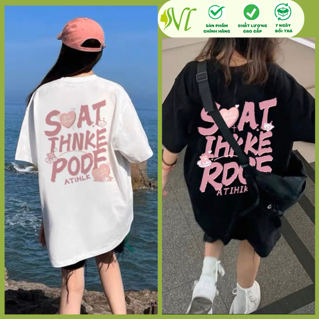 Áo thun nam nữ tay lỡ unisex form rộng  Áo thun  SOAT - Áo phông Người Đẹp Vì Lụa