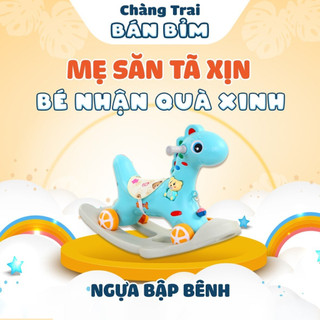 Ngựa bập bênh cho bé - Qùa tặng Chàng Trai Bán Bỉm