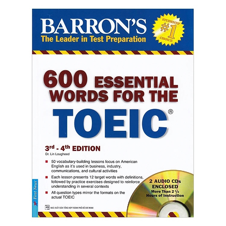 Sách 600 Essential Words For The Toeic (3rd - 4th) (Kèm CD)
