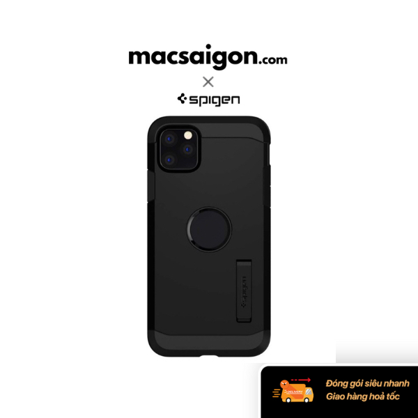 Ốp lưng iPhone 11 Pro Spigen Tough Armor - Màu đen