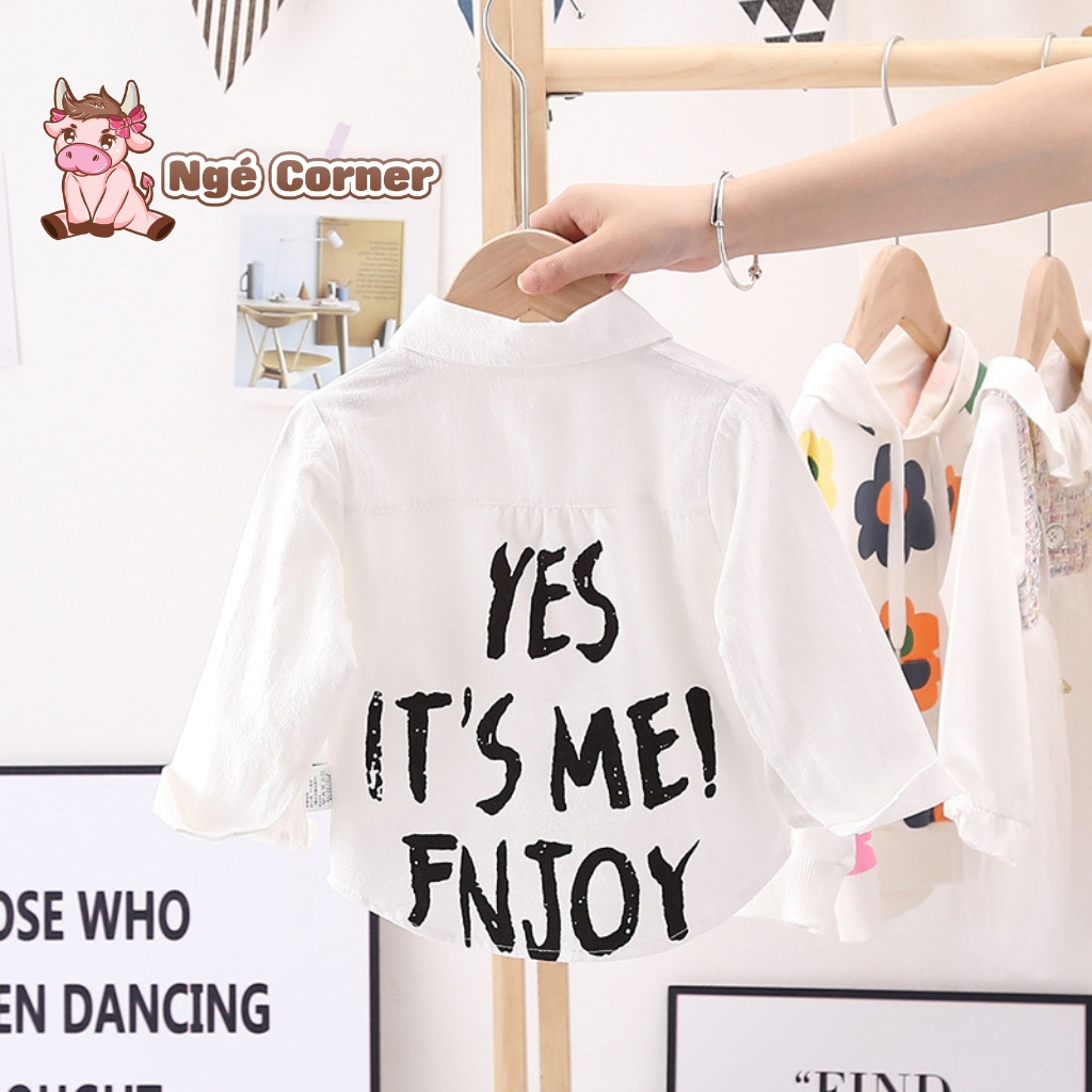 Áo Sơ Mi Dài Tay Cho Bé Trai Phong Cách Hàn Quốc Thời Trang Trẻ Em