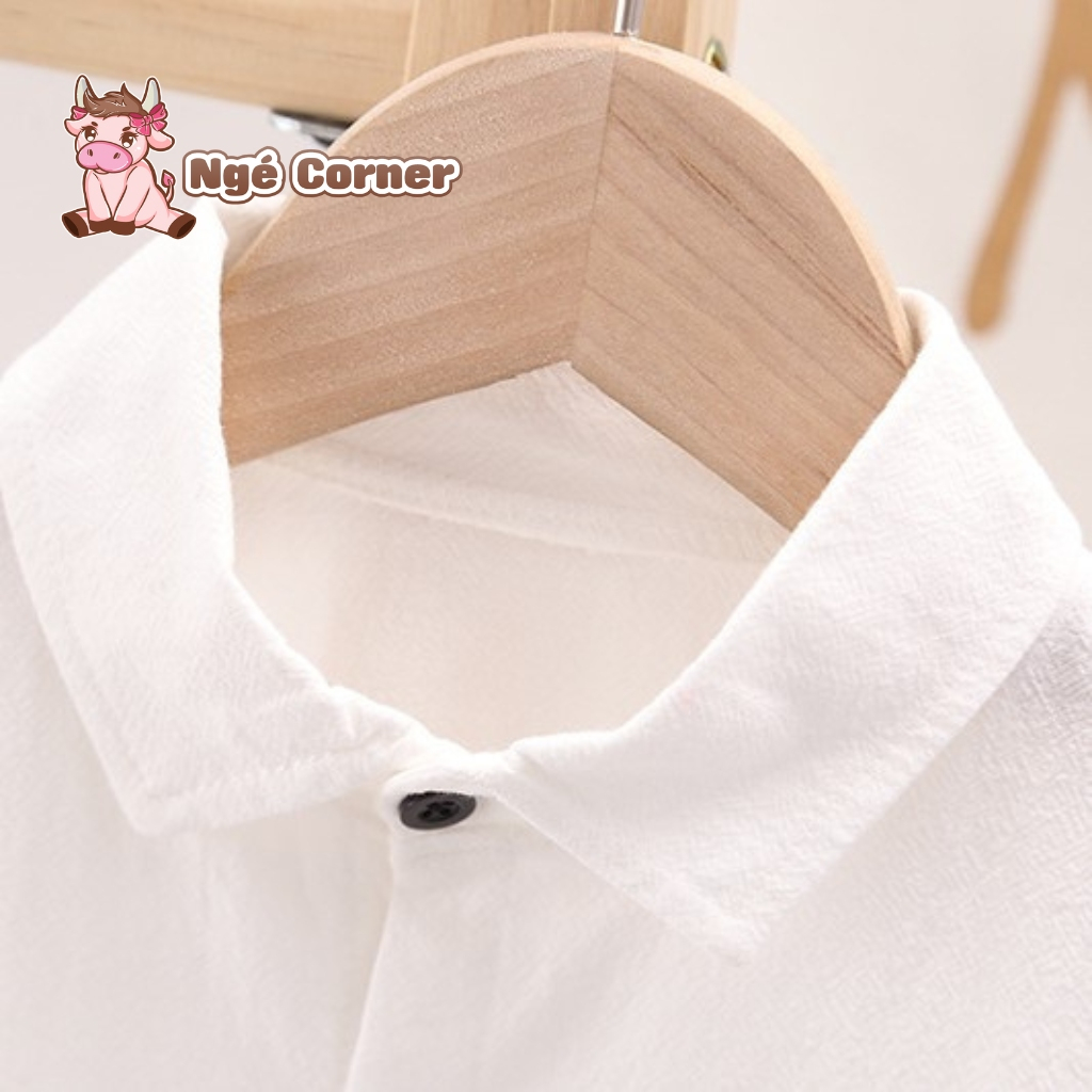 Áo Sơ Mi Dài Tay Cho Bé Trai Phong Cách Hàn Quốc Thời Trang Trẻ Em