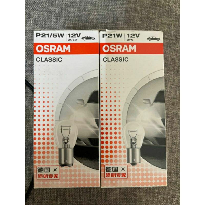 Bóng đèn hậu OSRAM 1 tóc P21W 12V 21W / 2 tóc P21/5w 21/5w