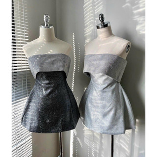 Đầm cúp ngực kim sa blingbling