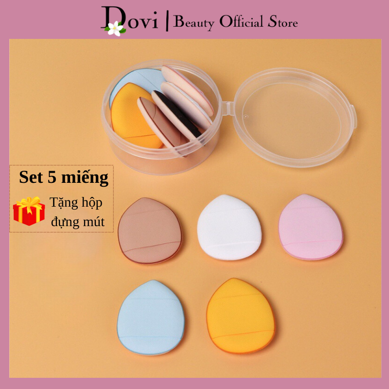 Mút Trang Điểm Mini Xỏ Ngón , Mút Tán Kem Nền Che Khuyết Điểm Cho Mặt  Mắt Có Thể Sử Dụng Đánh Khô Nước Marshmallo