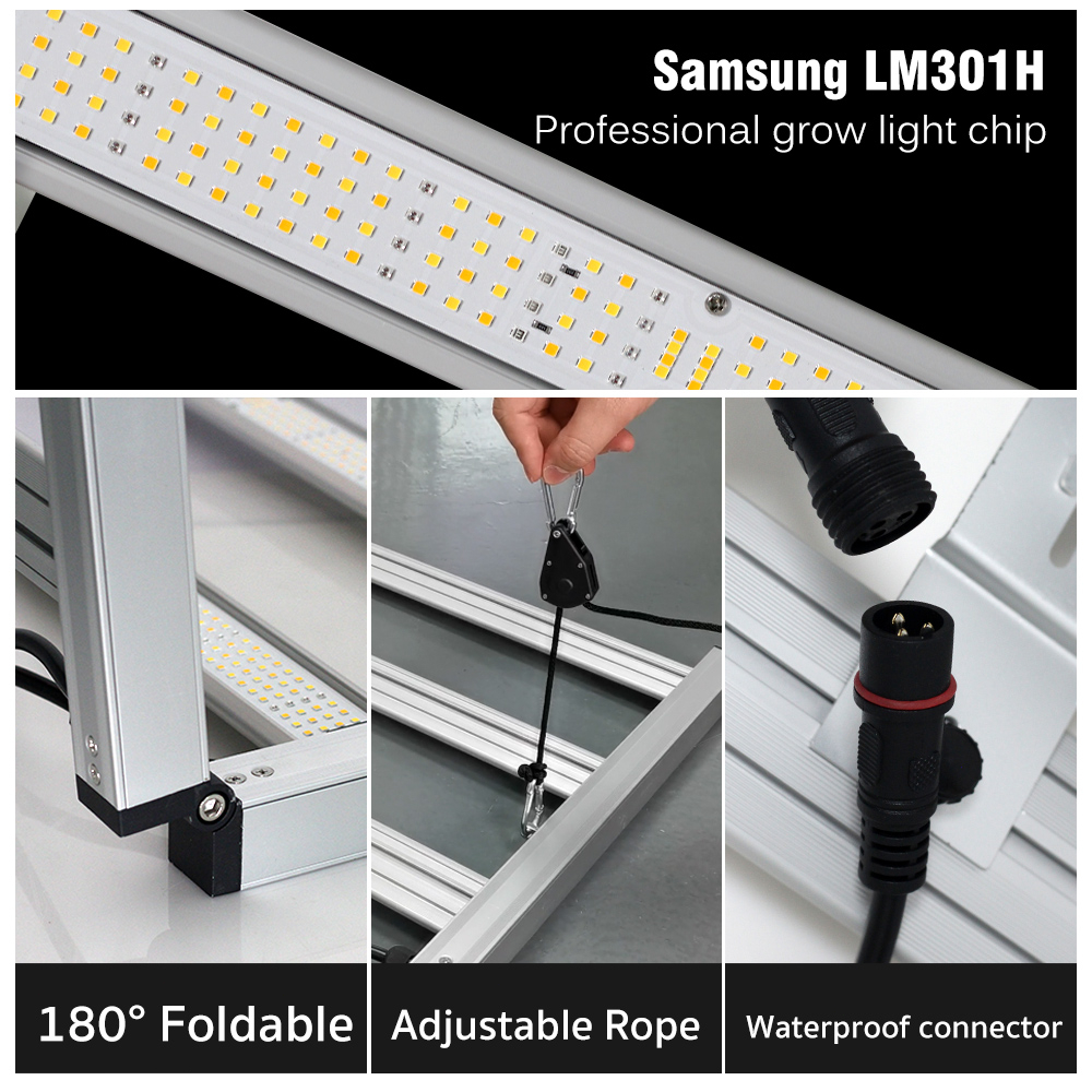 240W 320W Full Spectrum Frame LED Grow Light Bars Samsung LM301H& OSRAM LED Phyto Đèn Cho Cây Trong Nhà Hoa Rau Thủy Can