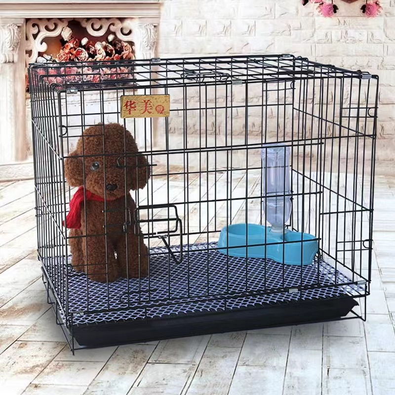 Hàng kho có sẵn Chuồng chó, chuồng mèo sơn tĩnh điện gấp gọn đủ kích thước S, M, L, XL tặng khay vệ sinh
