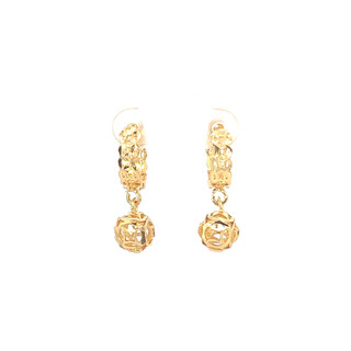 B1336 Bông tai nữ kimtiền tòn ten -phụ kiện nail đính đá UHA , chuôi cài chắc chắn, kiểu dáng hiện đại
