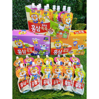 Nước Hồng Sâm Trái Cây Pororo Hàn Quốc Hộp 10 gói