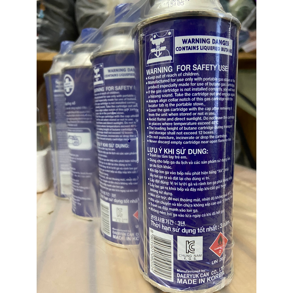 Bình Gas dã ngoại Max CRV 220G - vỉ 4 bình