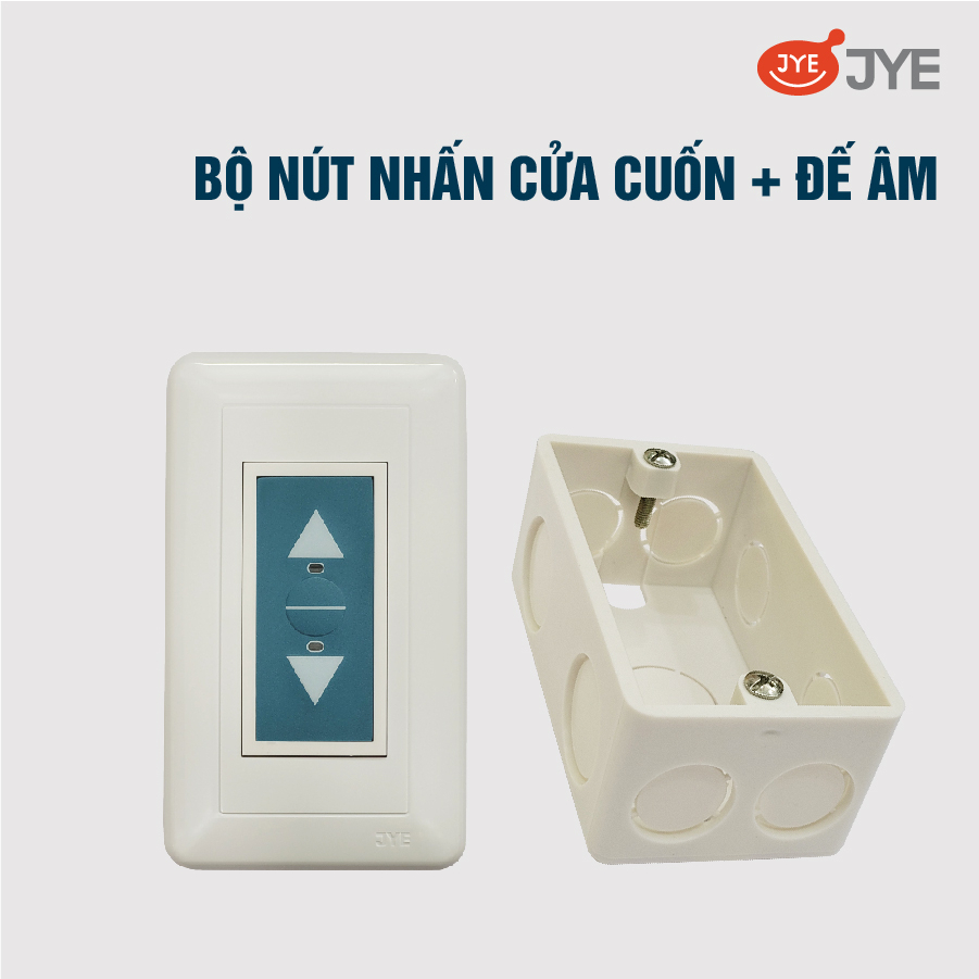 Bộ nút nhấn cửa cuốn âm tường gồm cả đế âm. Hàng Đài Loan, Bảo hành 2 năm.