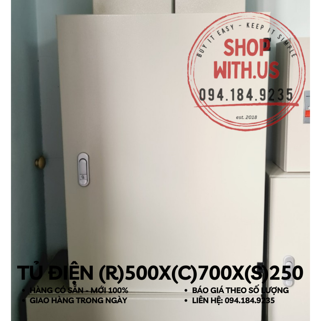 Vỏ Tủ Điện 700X500x250mm - Vỏ Tủ Điện Công Nghiệp 700x500x250mm - Vỏ Tủ Tôn 70x50x25cm - Vỏ tủ trong nhà