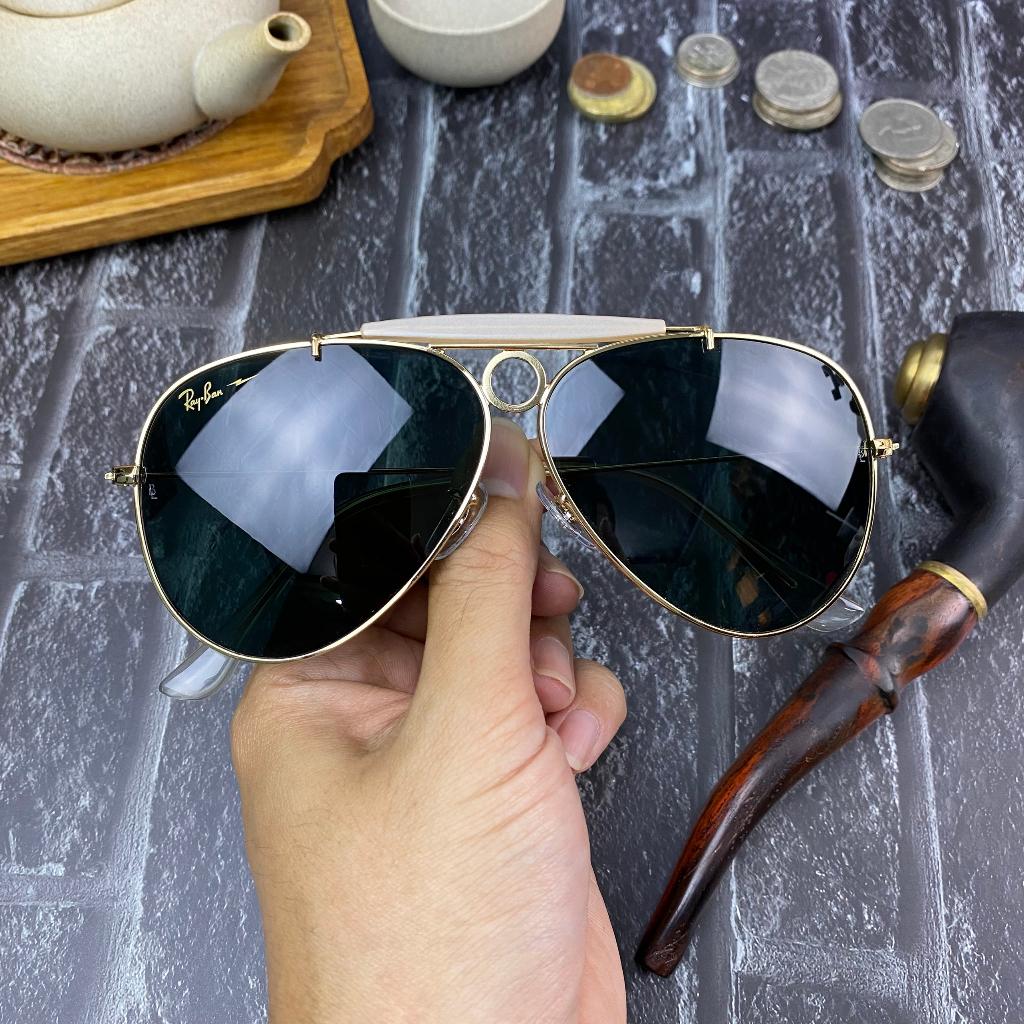 Kính Rayban Chromax USA Hàng Chính Hãng Đã Qua Sử Dụng Tròng Thủy Tinh Chống UV. Thời Trang Dành Cho Cả Nam Và Nữ