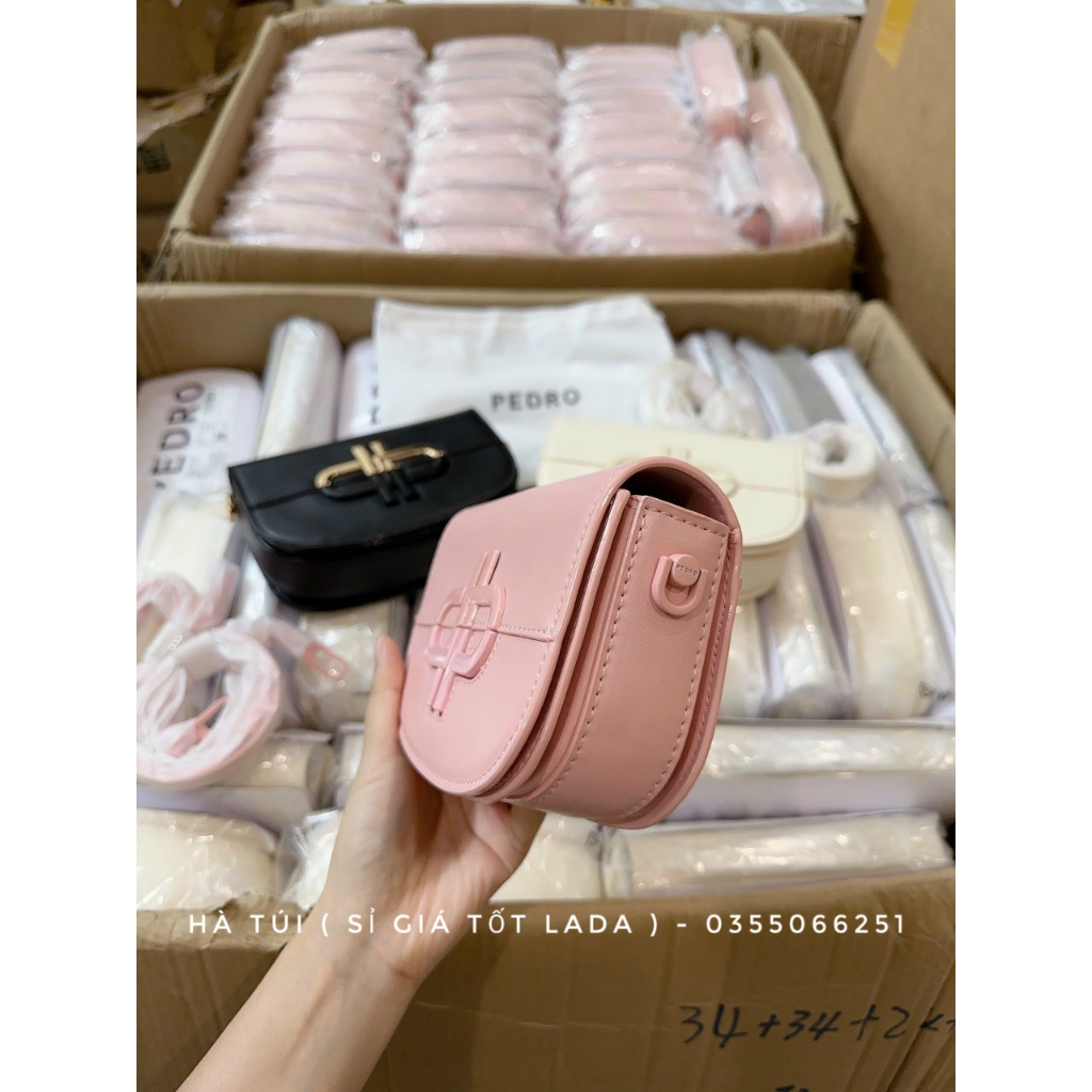 Túi đeo vai - kẹp nách Pe dro dáng bầu new k hộp