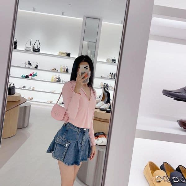 Túi đeo vai - kẹp nách Pe dro dáng bầu new k hộp