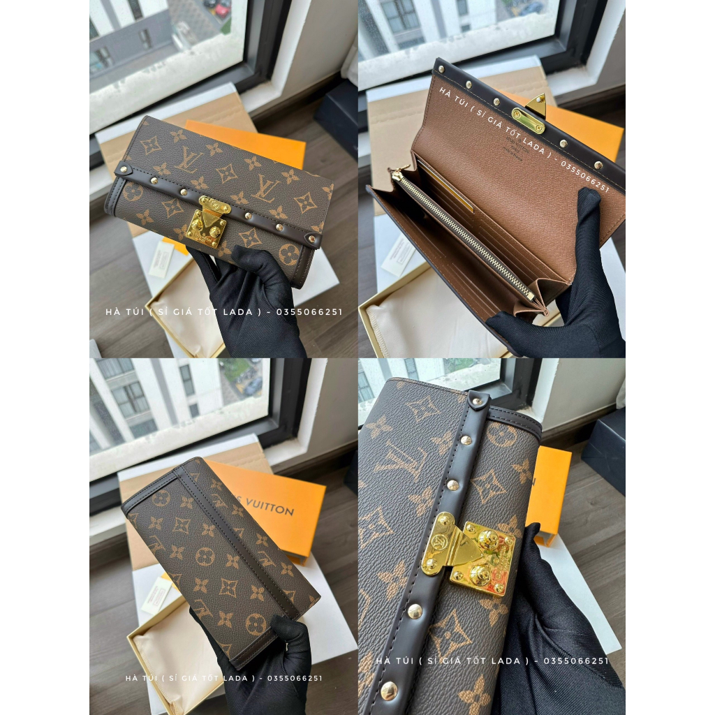 Ví dài nữ Eo vì khóa vuông vip dày dặn vừa đt