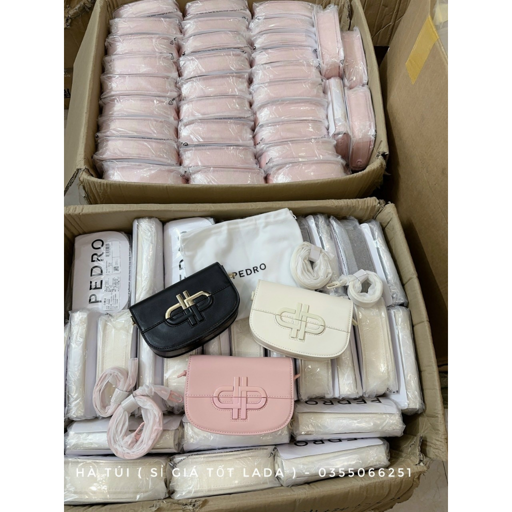 Túi đeo vai - kẹp nách Pe dro dáng bầu new k hộp