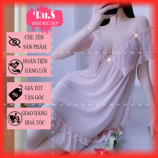 [ Chất Đẹp - Form Chuẩn] Váy ngủ thun lưới ren - đầm ngủ sexy gợi cảm cao cấp B1040