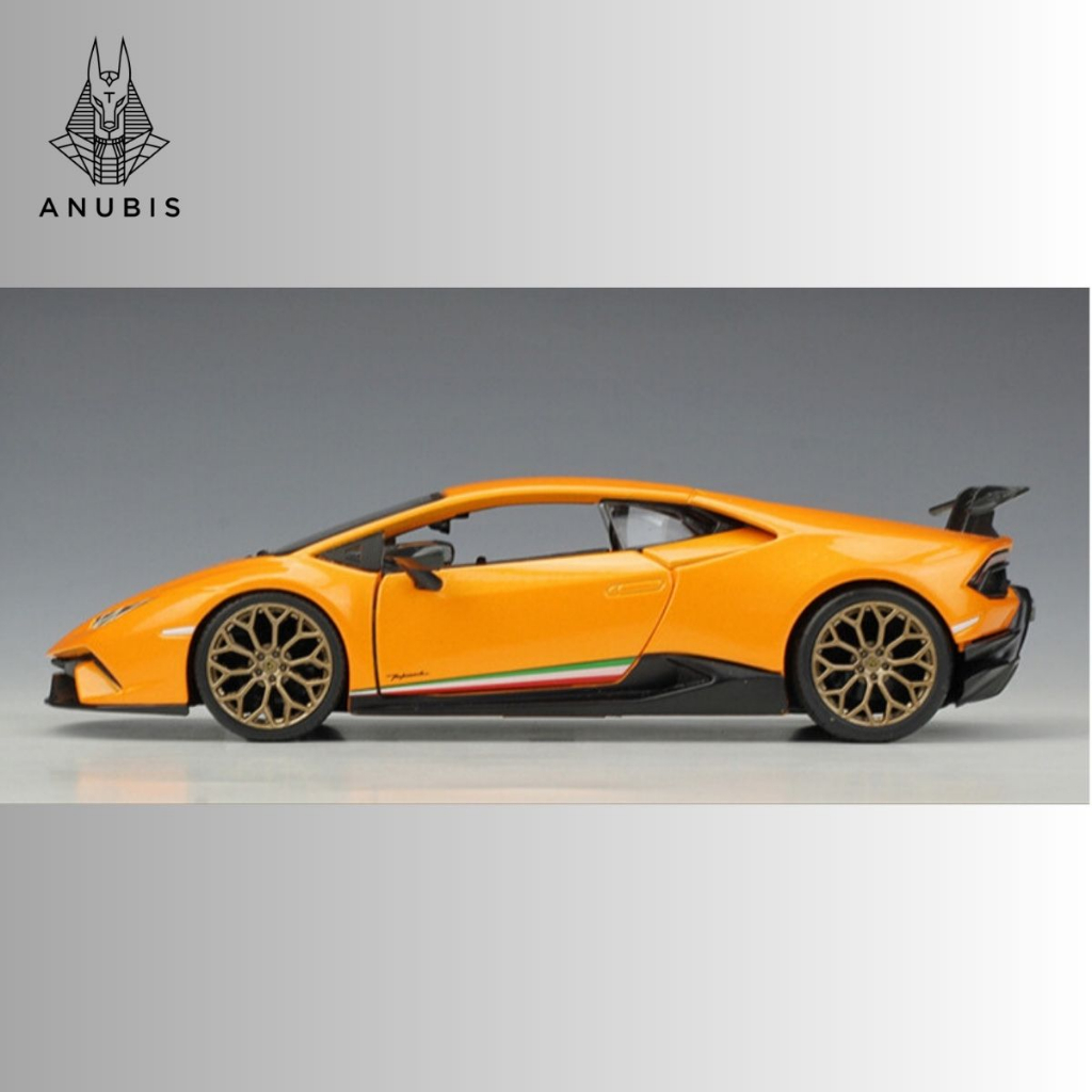 Mô Hình Xe Ôtô Kim Loại 1/24 Siêu Xe LAMBORGHINI HURACAN PERFORMANTE Sẵn Đế Để Trưng Bày