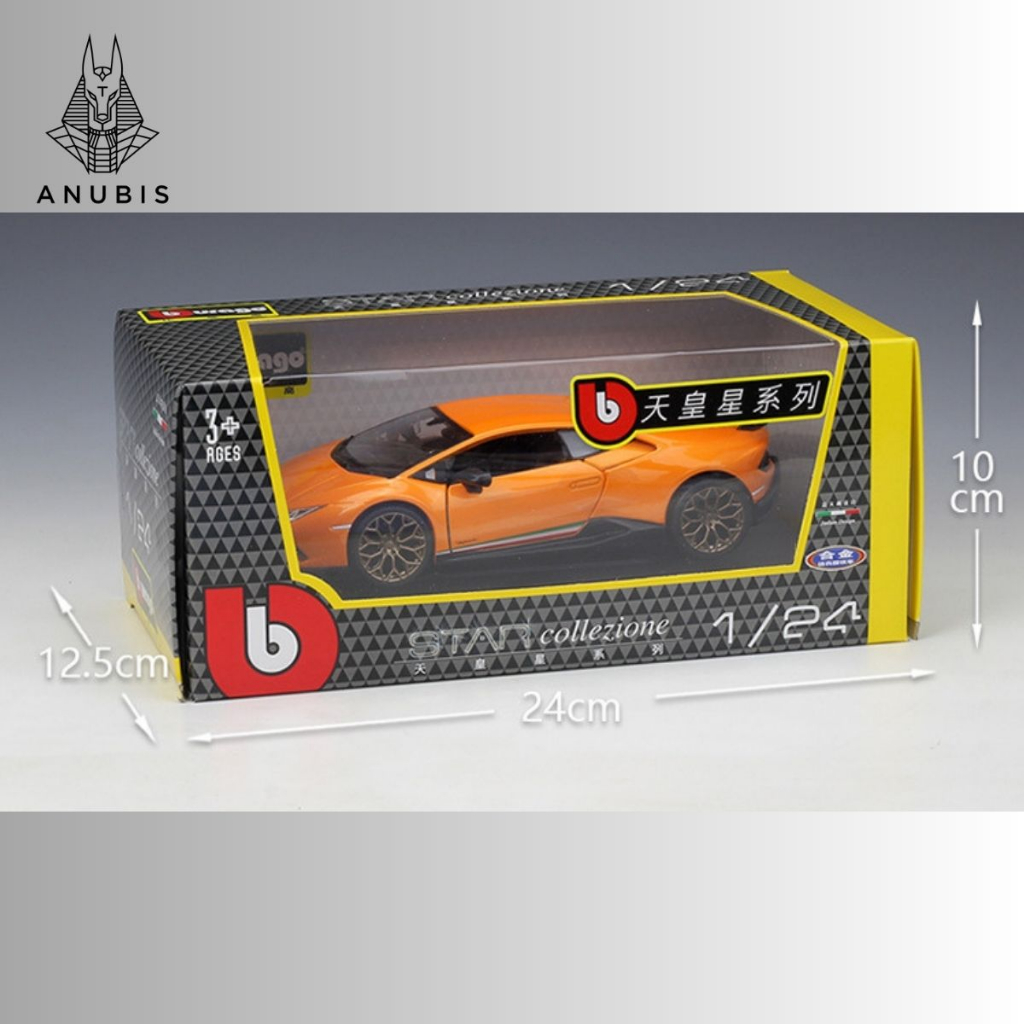 Mô Hình Xe Ôtô Kim Loại 1/24 Siêu Xe LAMBORGHINI HURACAN PERFORMANTE Sẵn Đế Để Trưng Bày