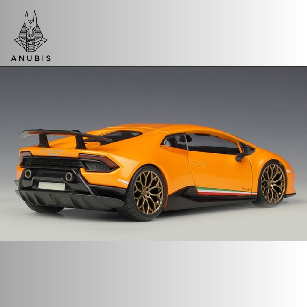 Mô Hình Xe Ôtô Kim Loại 1/24 Siêu Xe LAMBORGHINI HURACAN PERFORMANTE Sẵn Đế Để Trưng Bày