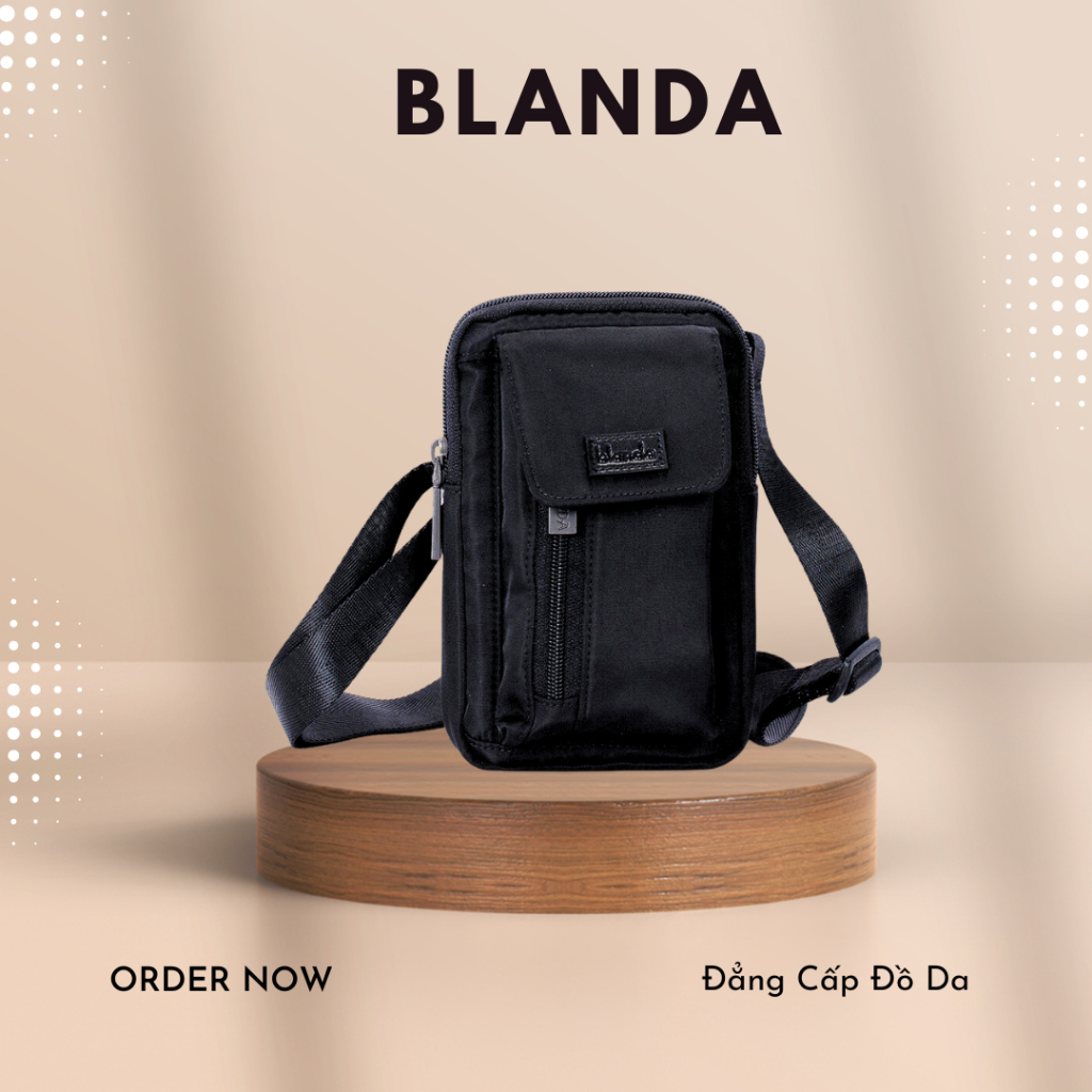 Túi đeo chéo nam nữ Blanda chất liệu vải cao cấp 7TNTV103