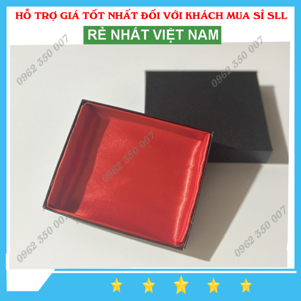 Hộp Đựng Ví Lót Vải Dày Đẹp Kích Thước 11*13*2,5 cm