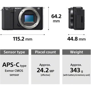 Máy ảnh Sony ZV-E10 ĐEN (Body Only) + Thẻ 64GB MySony - Hàng new chính hãng bảo hành 24 tháng