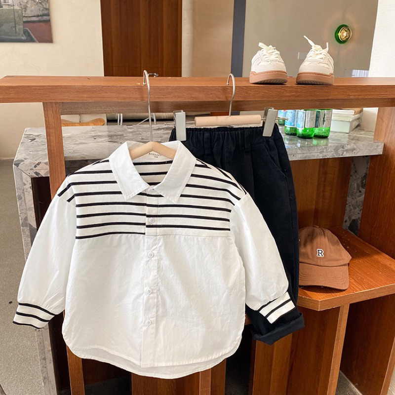 Áo sơmi cho bé trai hãng ambb kids size 90-150.Hàng quảng châu cao cấp 100%