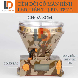 ĐÈN PIN ĐỘI ĐẦU KÍN NƯỚC SIÊU SÁNG  T8212 - T818