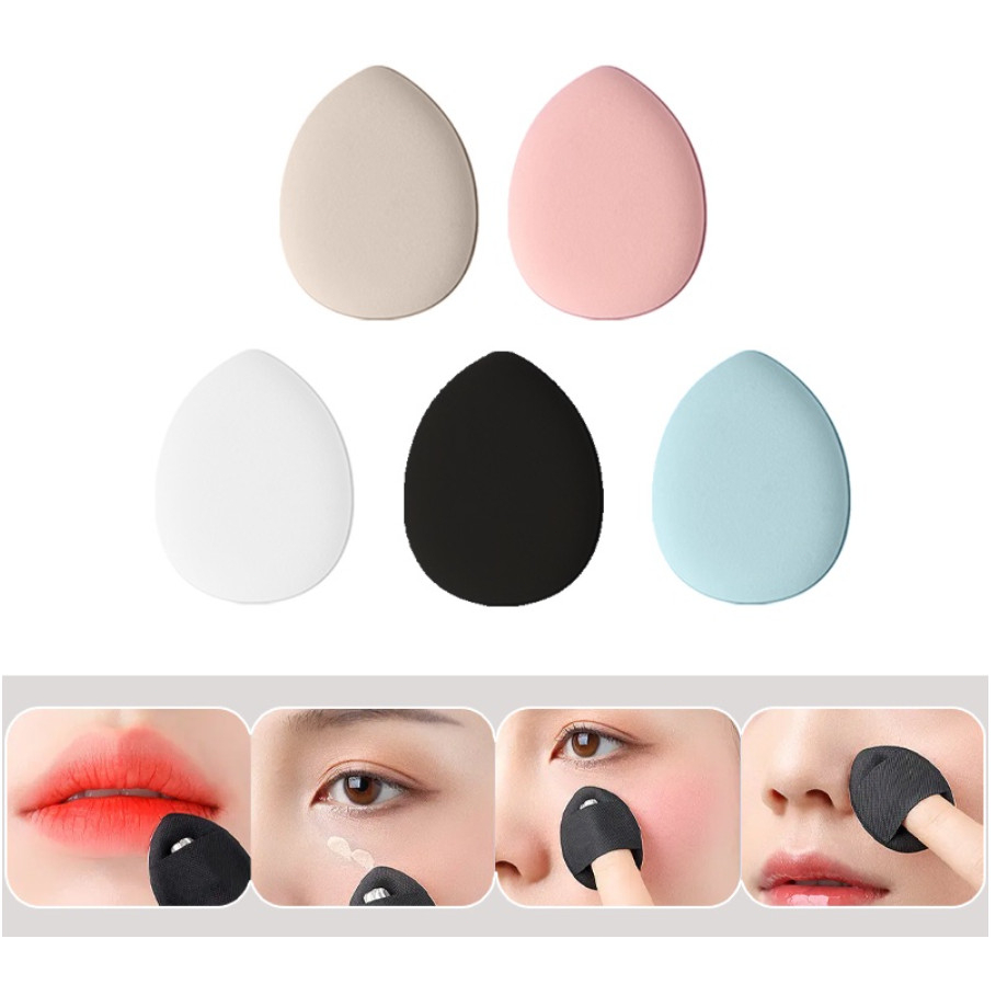 Mút Trang Điểm Mini Hình Giọt Nước Đeo Ngón Tay Dùng Để Dặm Che Khuyết Điểm