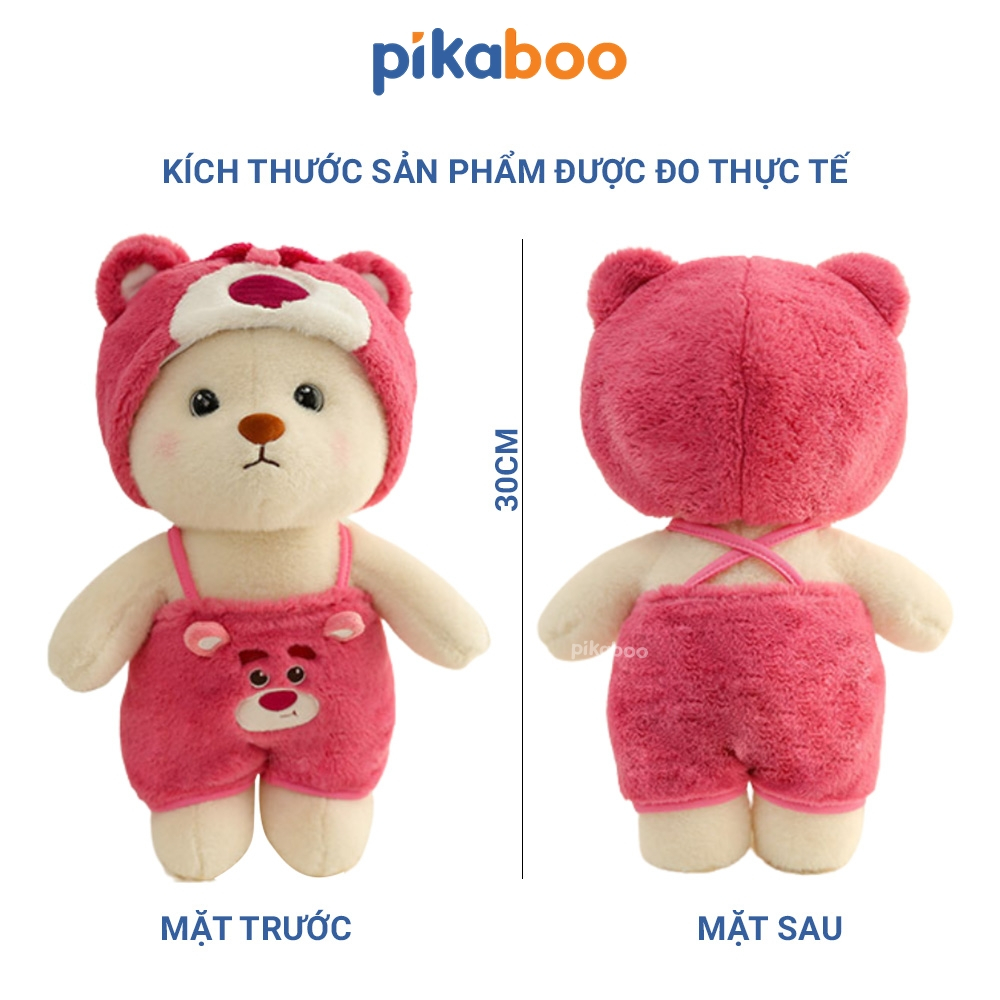 Gấu bông cosplay nhân vật hoạt hình Lotso size 30cm thú nhồi bông kute đáng yêu Pikaboo chất liệu cao cấp an toàn